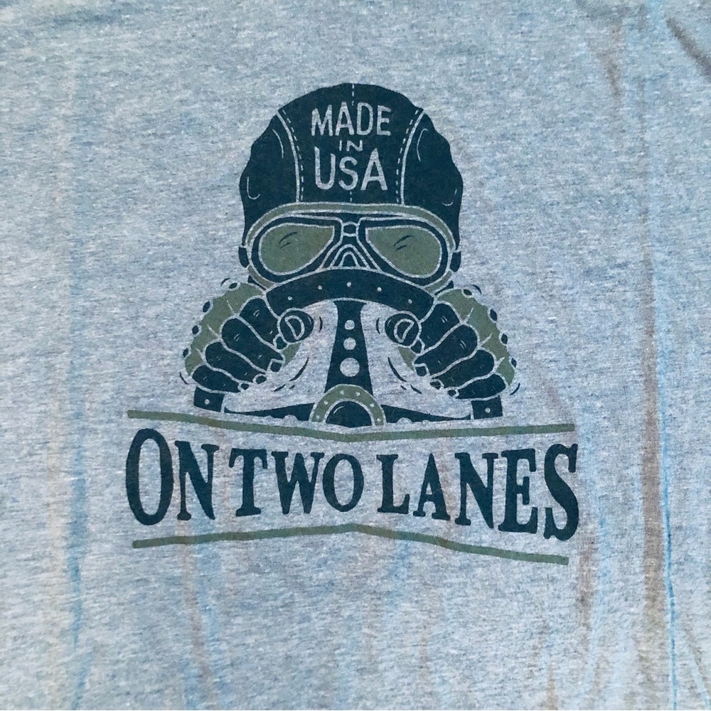On Two Lanes Gray T-shirt